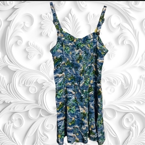 Wild Fable Hawaiian Skater Dress Size Large - Picture 1 of 3